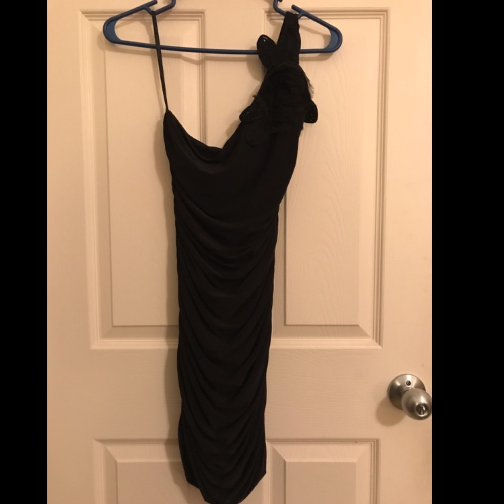 Size Small body central little black scrunch dress