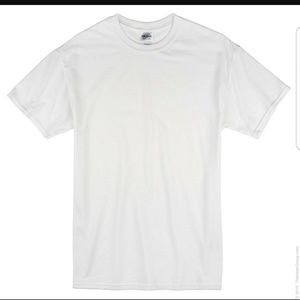 Plain white t-shirts