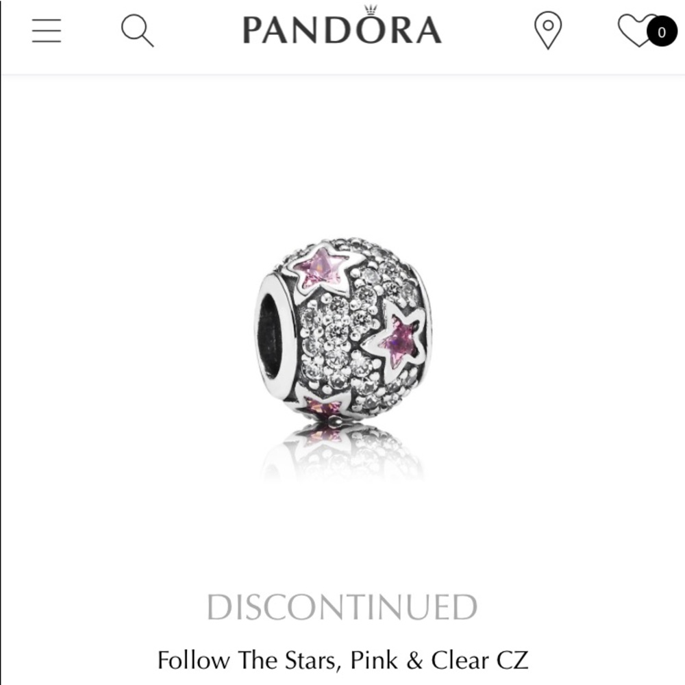 Retired pandora follow the stars charm