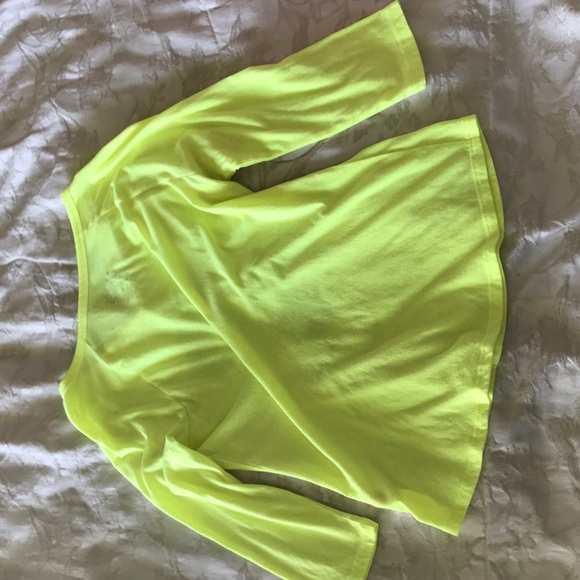 Bright yellow long sleeve t-shirt - Picture 1 of 5