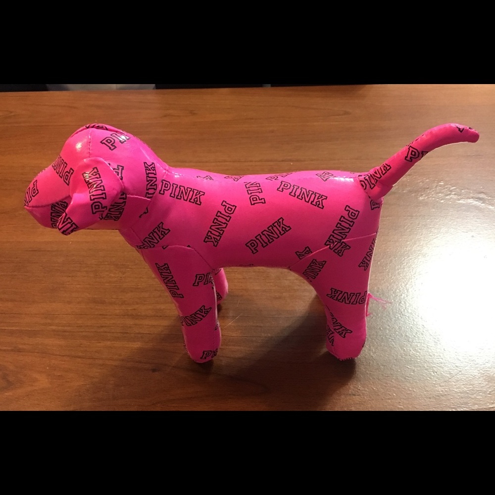 PINK stuffed dog