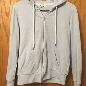 Blue hoodie
