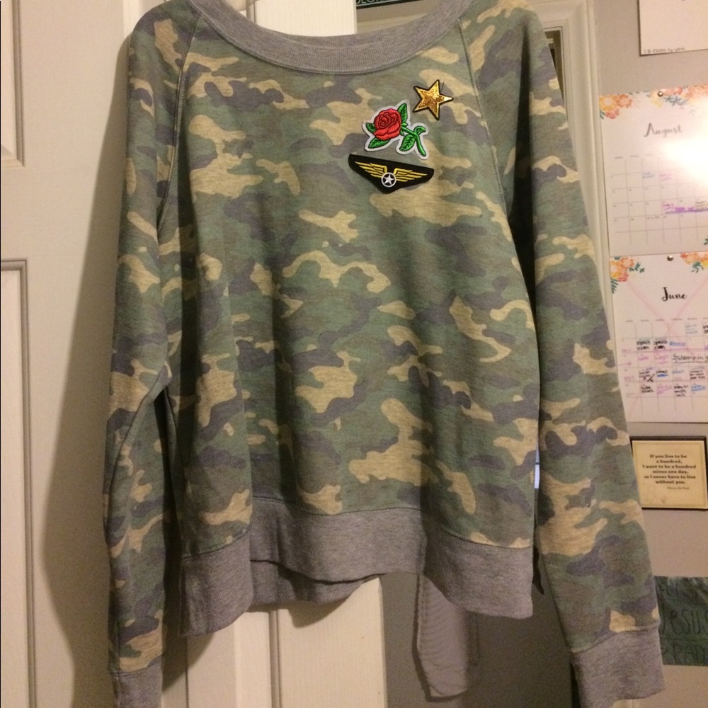 camo sweater