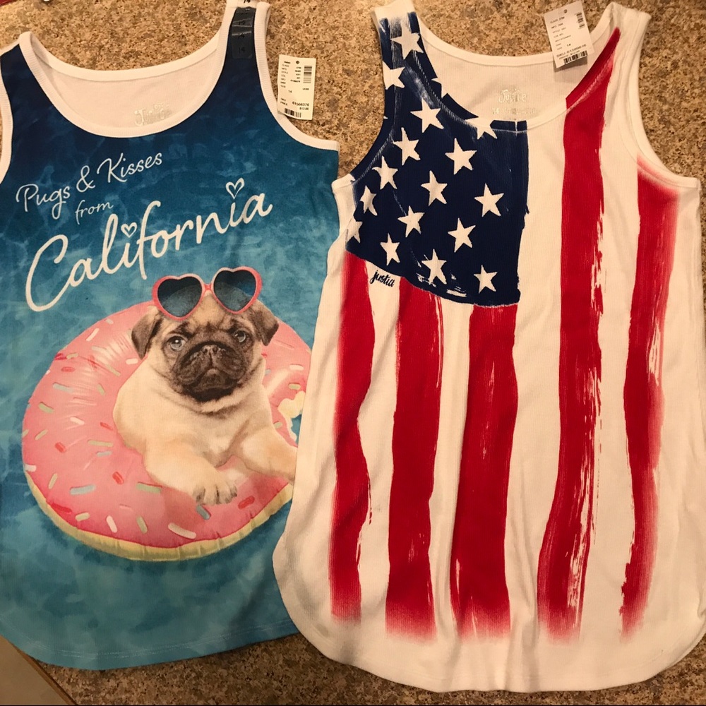 Justice tank tops