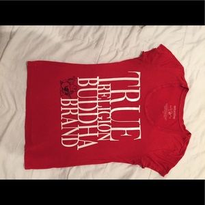 True Religion Women's Red T-Shirt