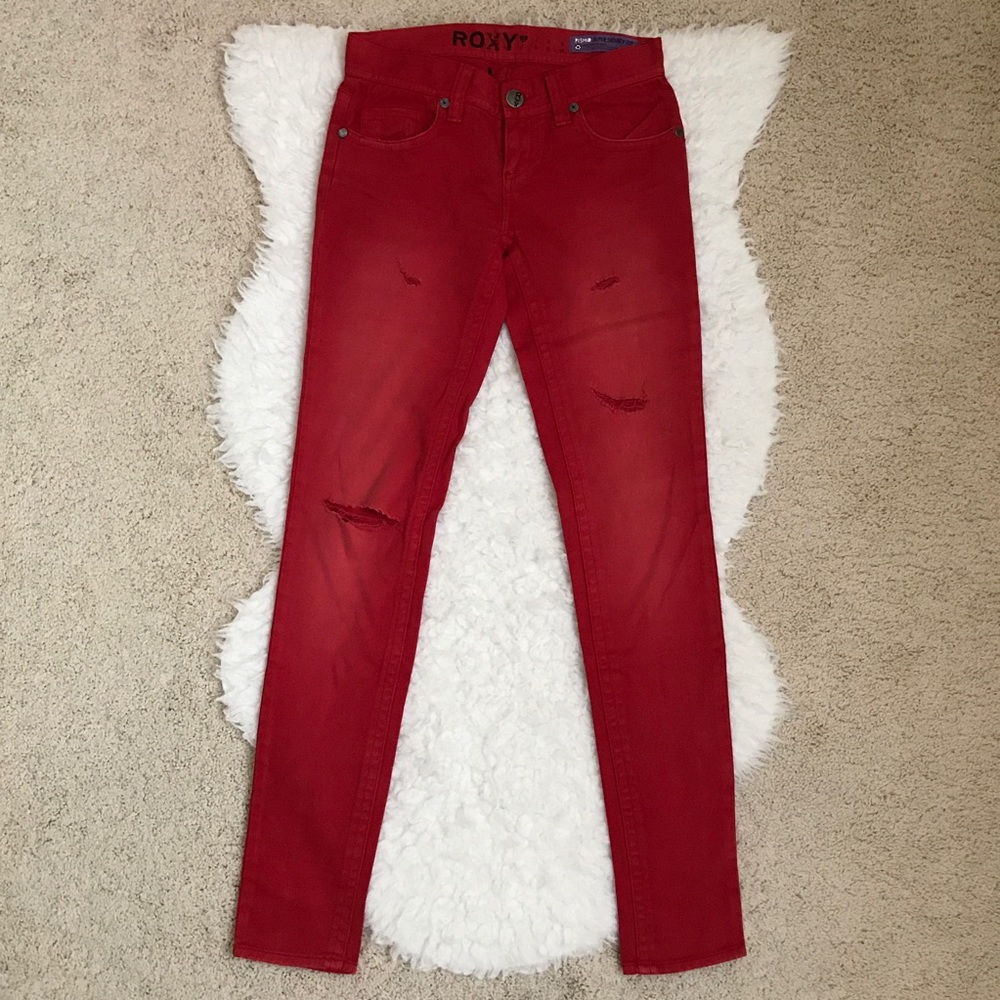 Roxy Red Skinny Jeans