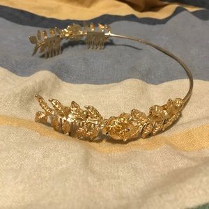 Forever 21 Gold Leaf Headband