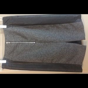 H&M | Tweed + Faux Leather Pencil Skirt