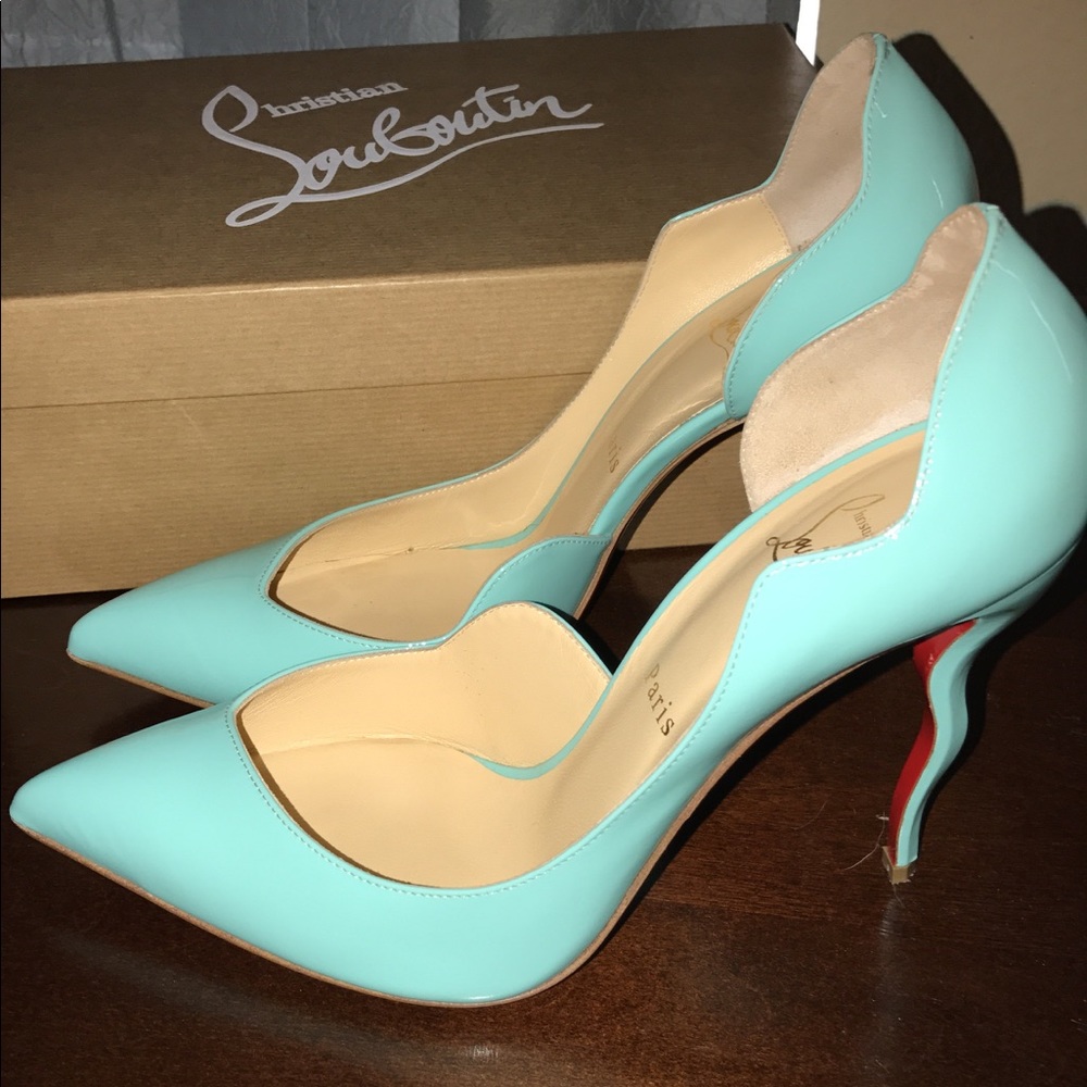Sold! Christian Louboutin Turquoise Dalida