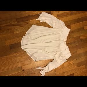 White off the shoulder blouse