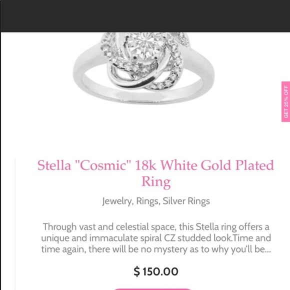 Cate & Chloe stella Cosmic 18K White Gold - Picture 6 of 6