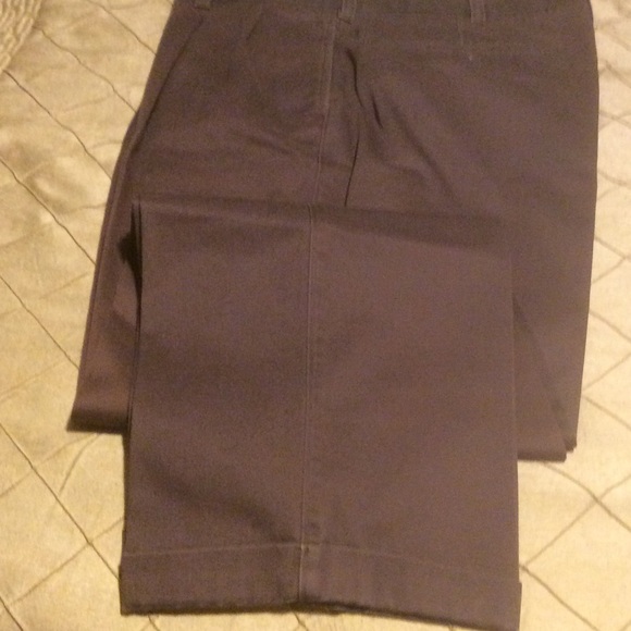 MENS BROWN SAVANE MOTION DRESS PANTS - Picture 2 of 3