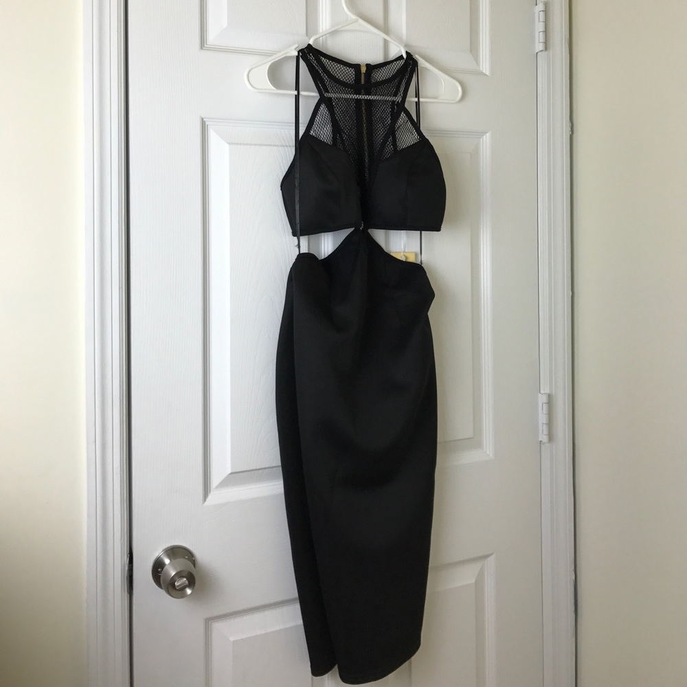 Mesh cutout dress