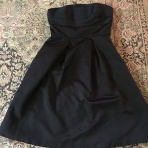 Black strapless dress