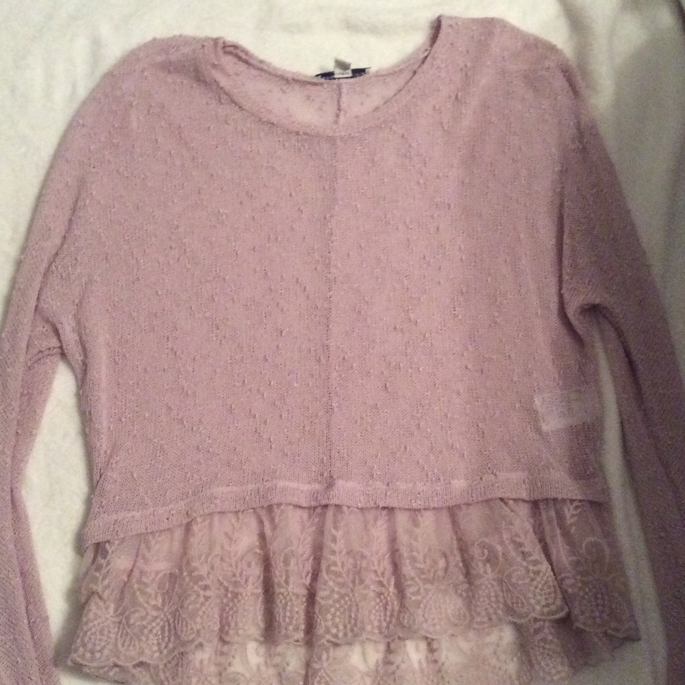 American eagle purple long sleeve