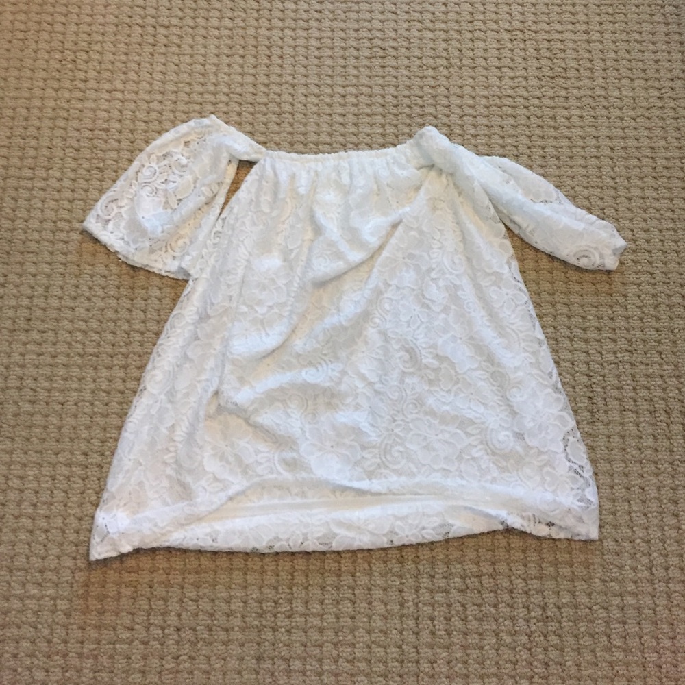 Off the Shoulder Lace White Nordstrom Dress