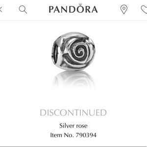 RETIRED pandora rose charm