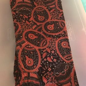 NWOT LuLaRoe TC Leggings Paisley Black Floral