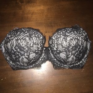 Black lace bra
