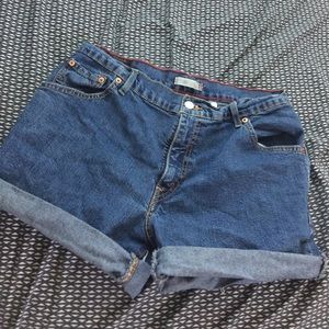 denim shorts