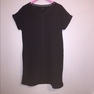 Black shift dress
