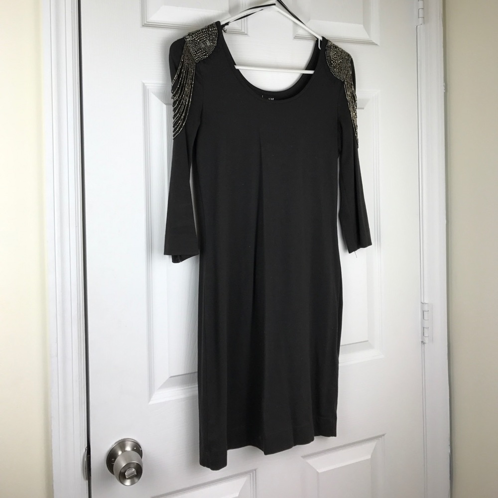 Sequin shoulder dress