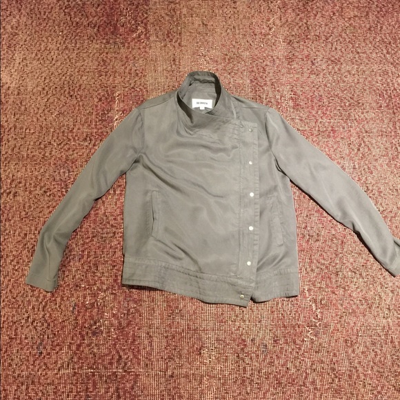 Gray Silky Moto Jacket - Picture 3 of 7