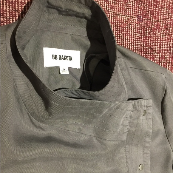 Gray Silky Moto Jacket - Picture 5 of 7