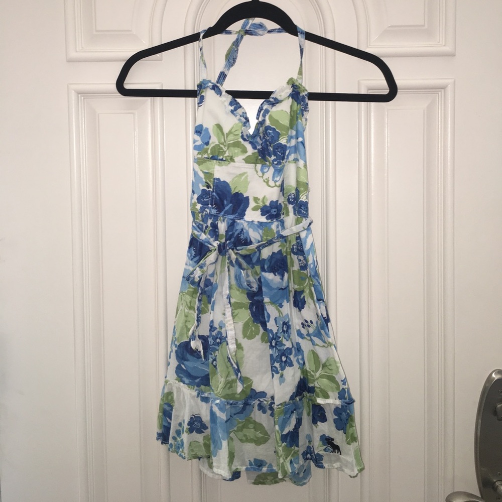 Abercrombie Kids blue floral sundress