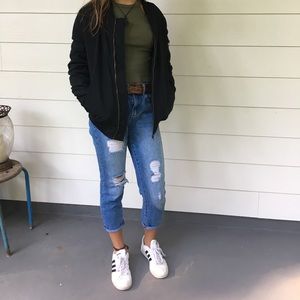 Medium, black Zumies bomber jacket