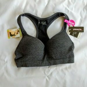 Sports Bra, Black, Push Up,