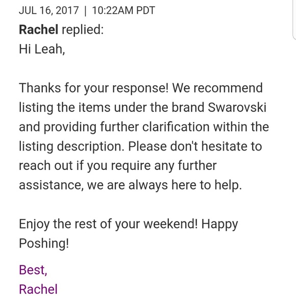 18k Sapphire Swarovski 3 row hoop earrings - Picture 8 of 8