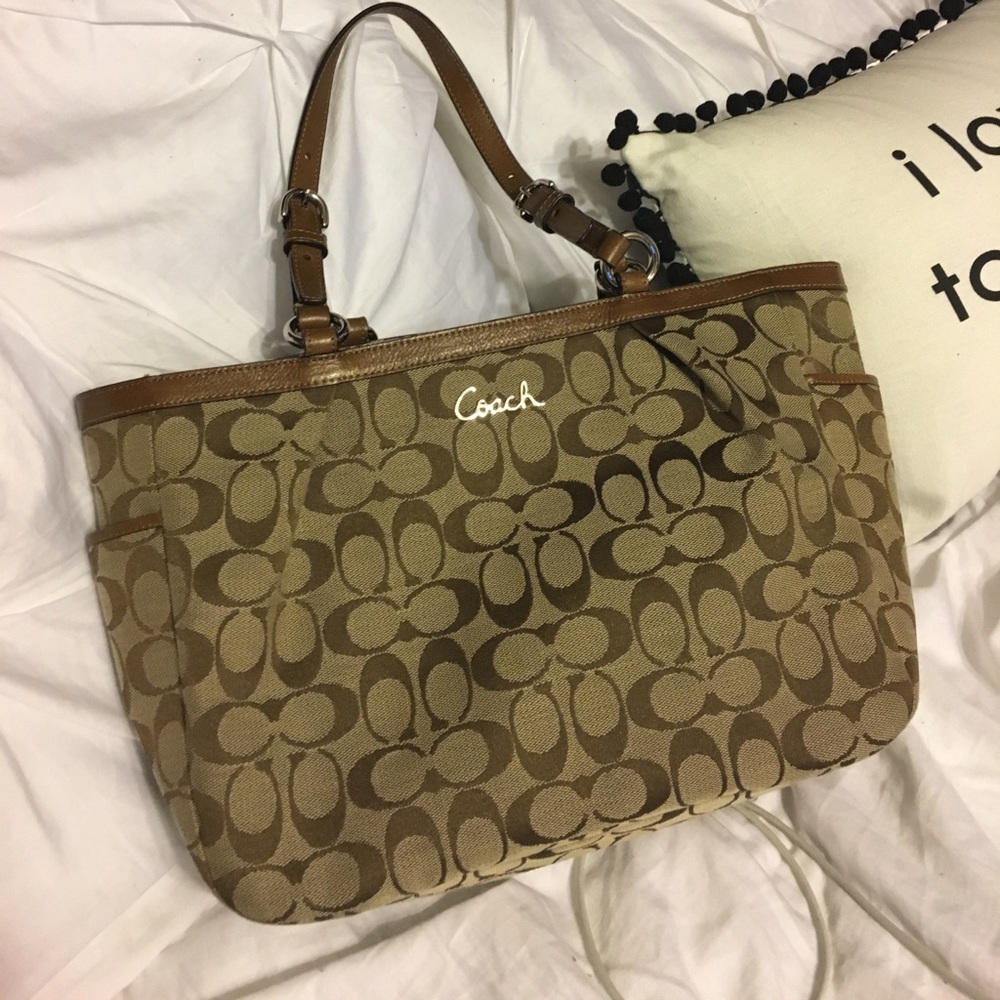 🤎 Authentic Coach Signature Tote | Classic Everyday Bag