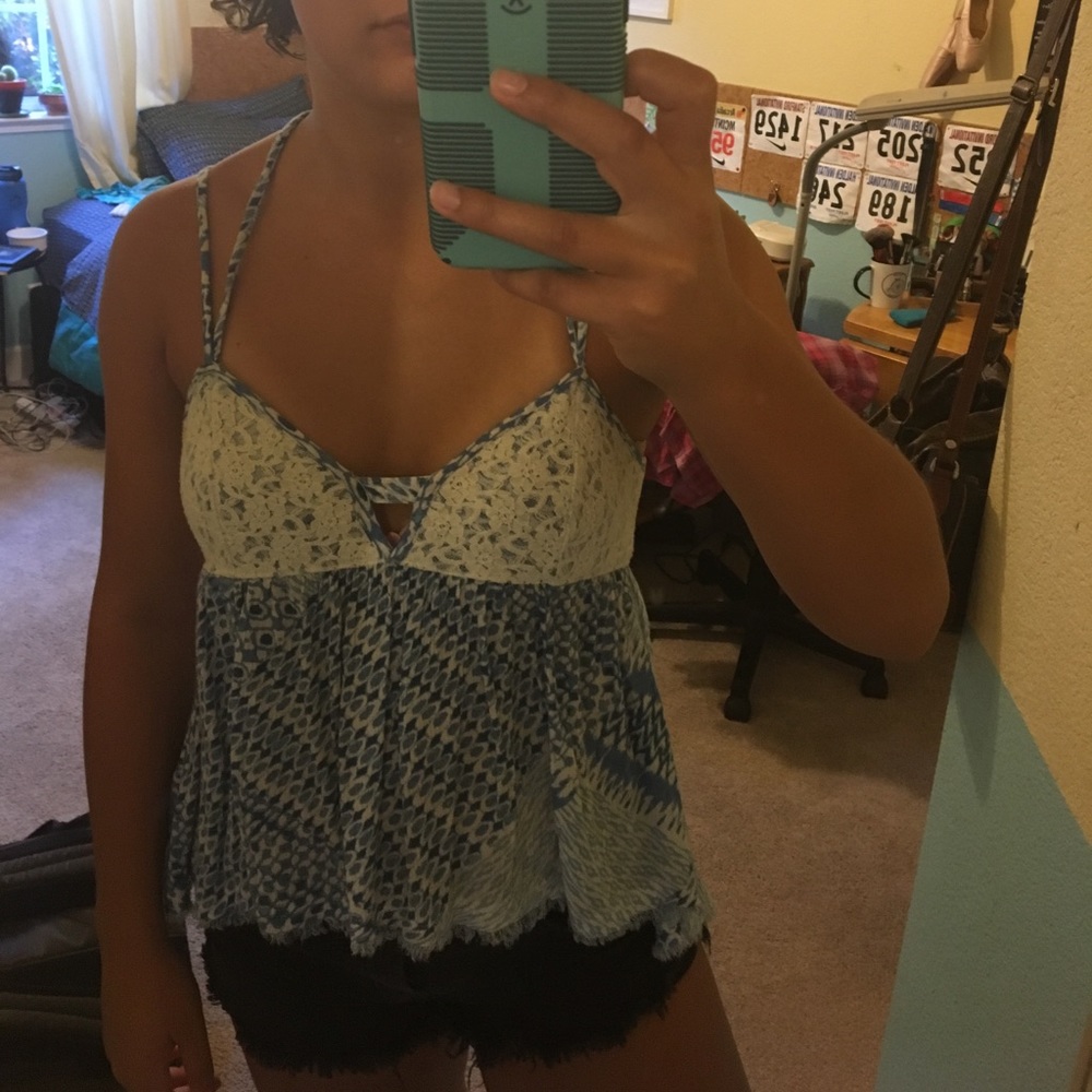 Blue tank top
