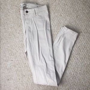 Hollister skinny cream colored pants