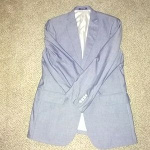 Light blue blazer.
