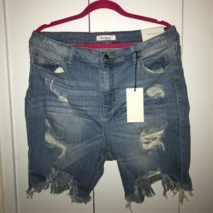 Distressed Denim Shorts NWT