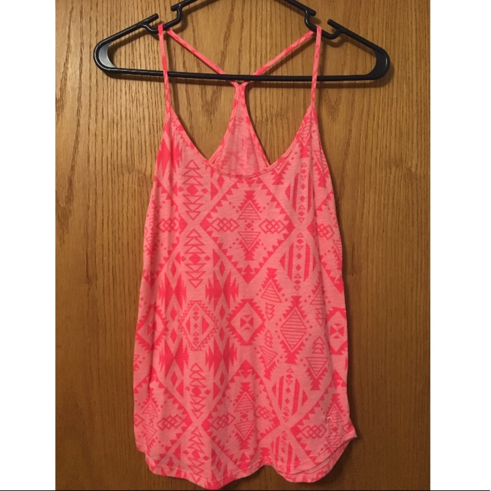 Hot pink Aztec tank top