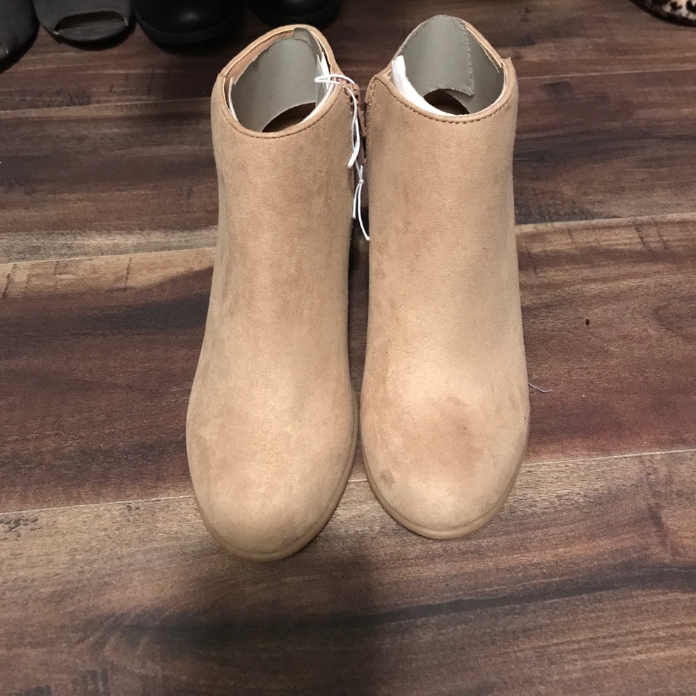 Tan Booties Never Worn