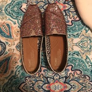 Colorful sparkly Toms