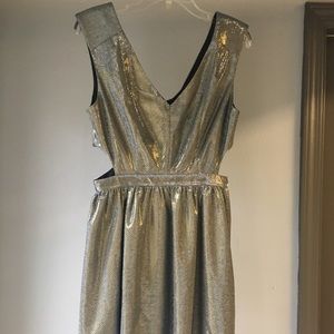 Metallic "Jealous Tomato" party dress (sz. L)