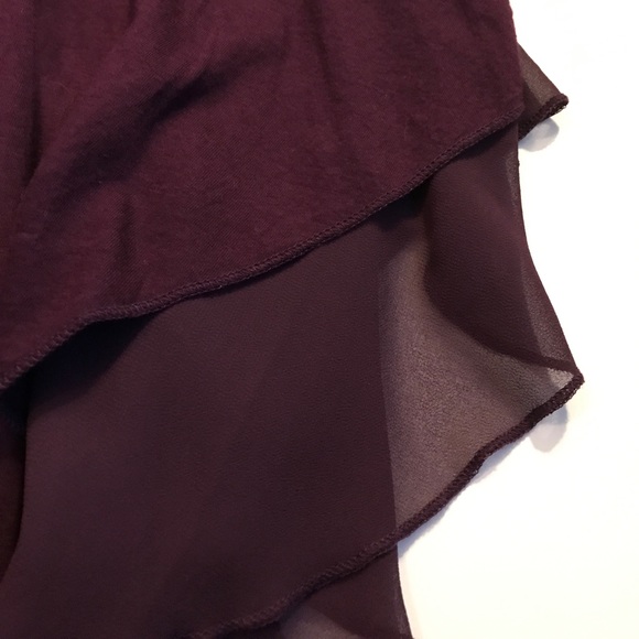 Purple tank with gold sequence neckline accent - Picture 4 of 6