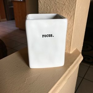 Rae Dunn "Focus" Pencil Holder