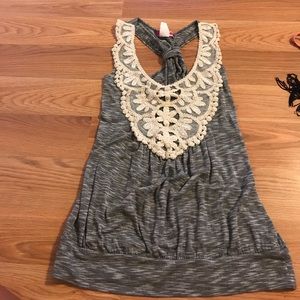 Dressy grey tank