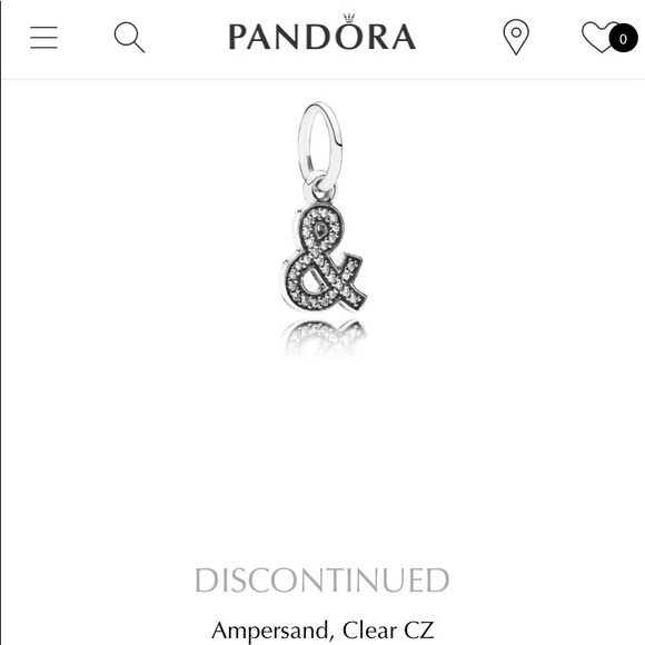 Retired pandora ampersand charm. - Picture 1 of 3