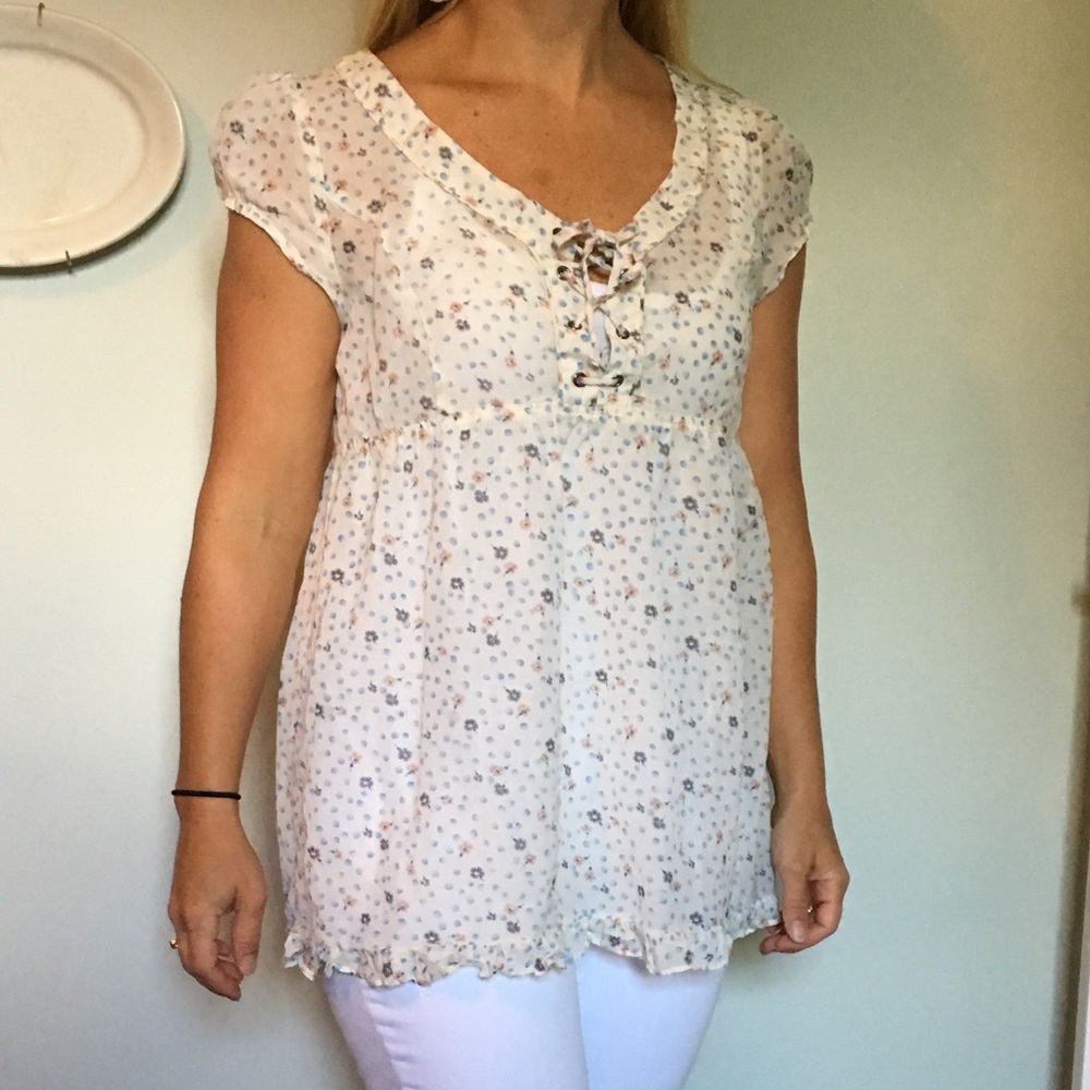 Free People floral blouse