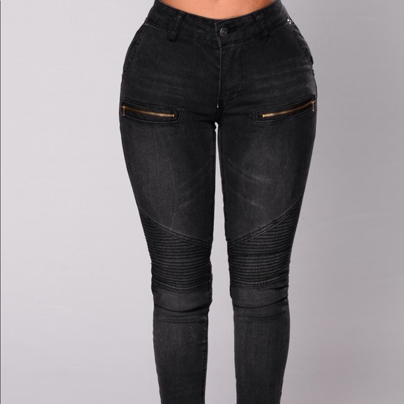 fashion nova moto jeans