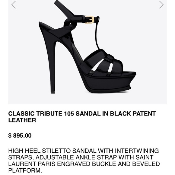 ysl tribute heels height
