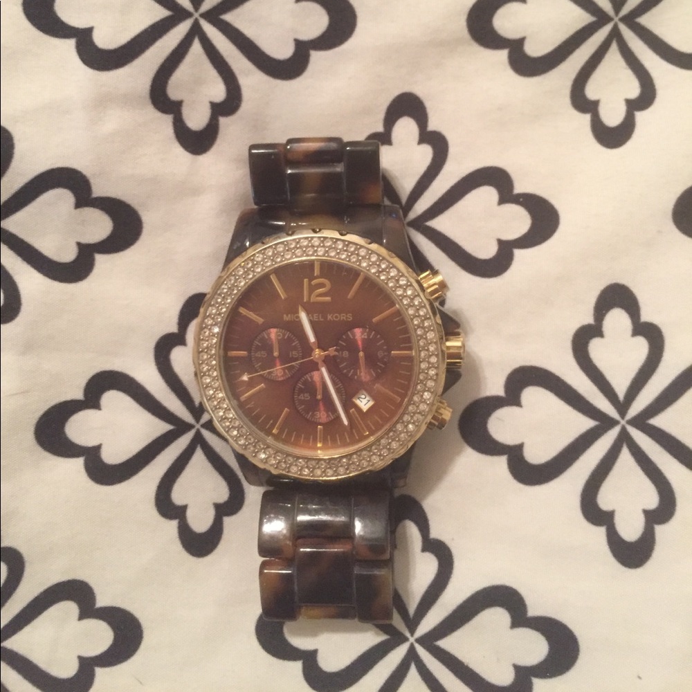 Tortoise Michael Kors watch