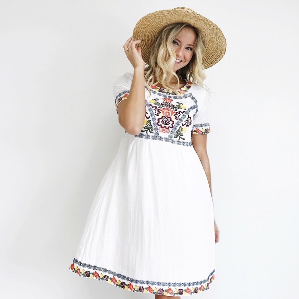 Roolee boutique embroidered dress